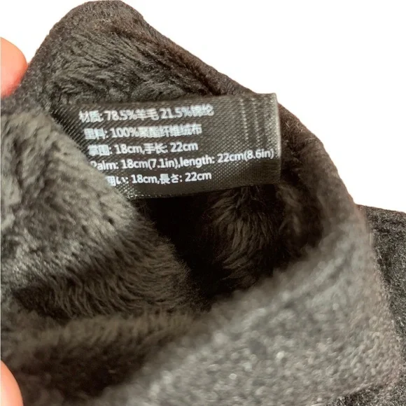 Caucus Women's Winter Wool Knit Warm Touchscreen Gloves Texting Finger Tips - M - Picture 5 of 6